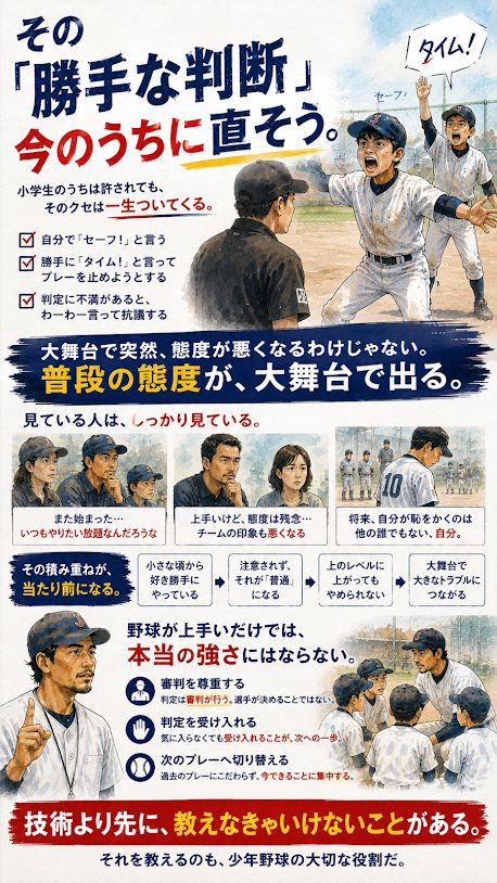 普段の練習から判定を確認し、次のプレーへ戻る習慣