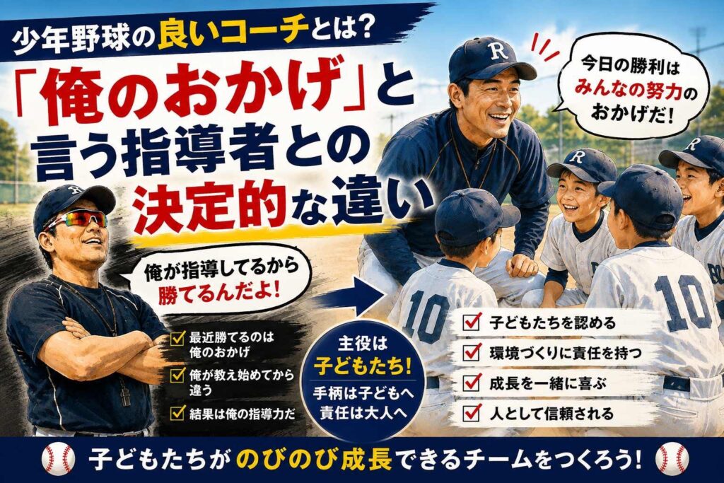 少年野球の良いコーチと悪いコーチの違い
