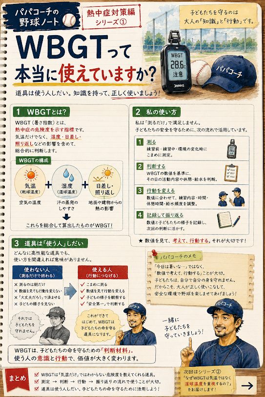 少年野球でのWBGTの意味と使い方