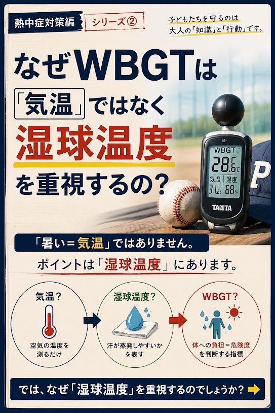 WBGTが気温ではなく湿球温度を重視する理由