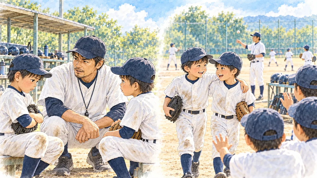 子ども同士のトラブルを普段の練習で対話により支えるパパコーチ