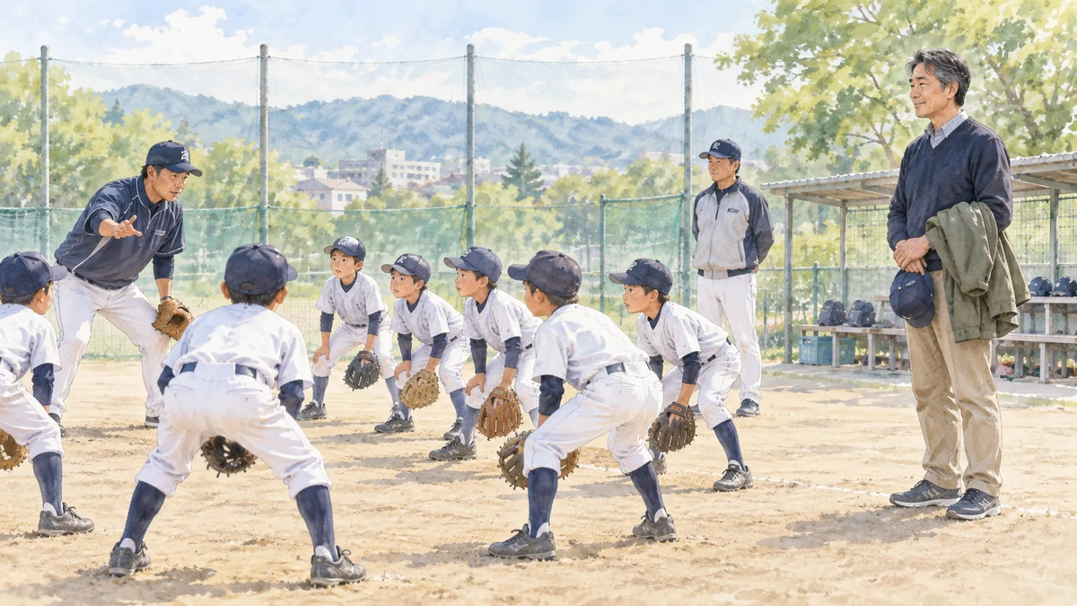 自分の子だけに付きすぎずチーム全体を見る少年野球の親コーチ