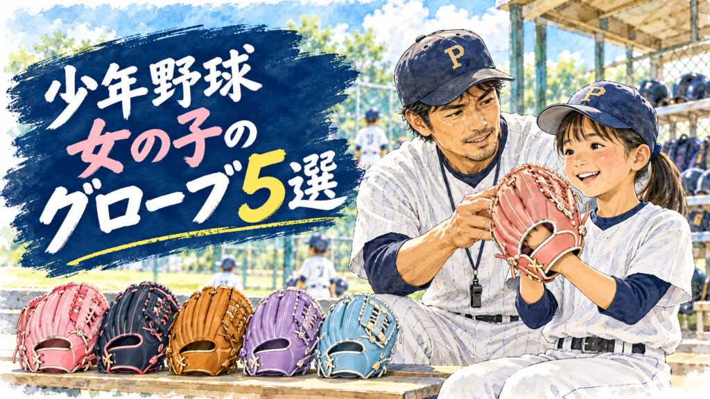 少年野球の女の子におすすめのグローブ5選を紹介するパパコーチ